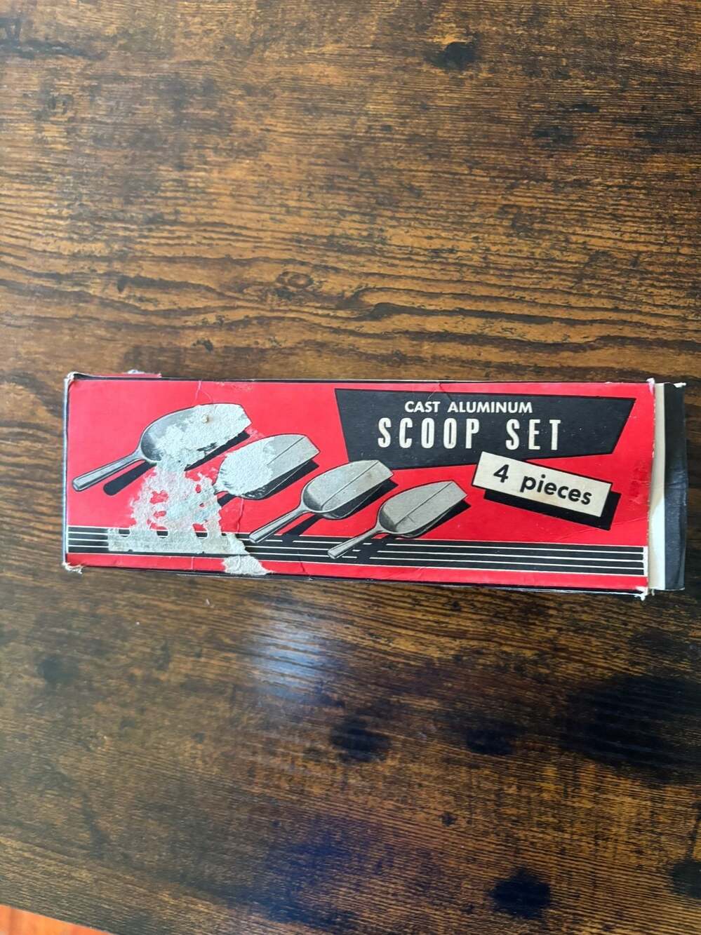 Vintage 4-Piece Cast Aluminum Scoop Set Made in Germany